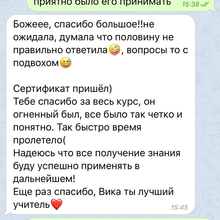 Отзыв ученика